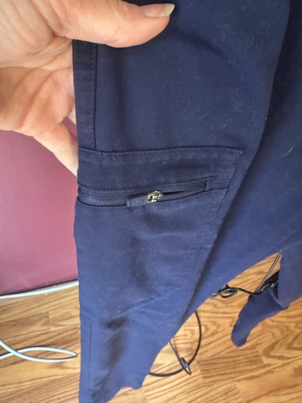 Figs Navy Drawstring Cargo Sweatpants - Picture 5 of 13